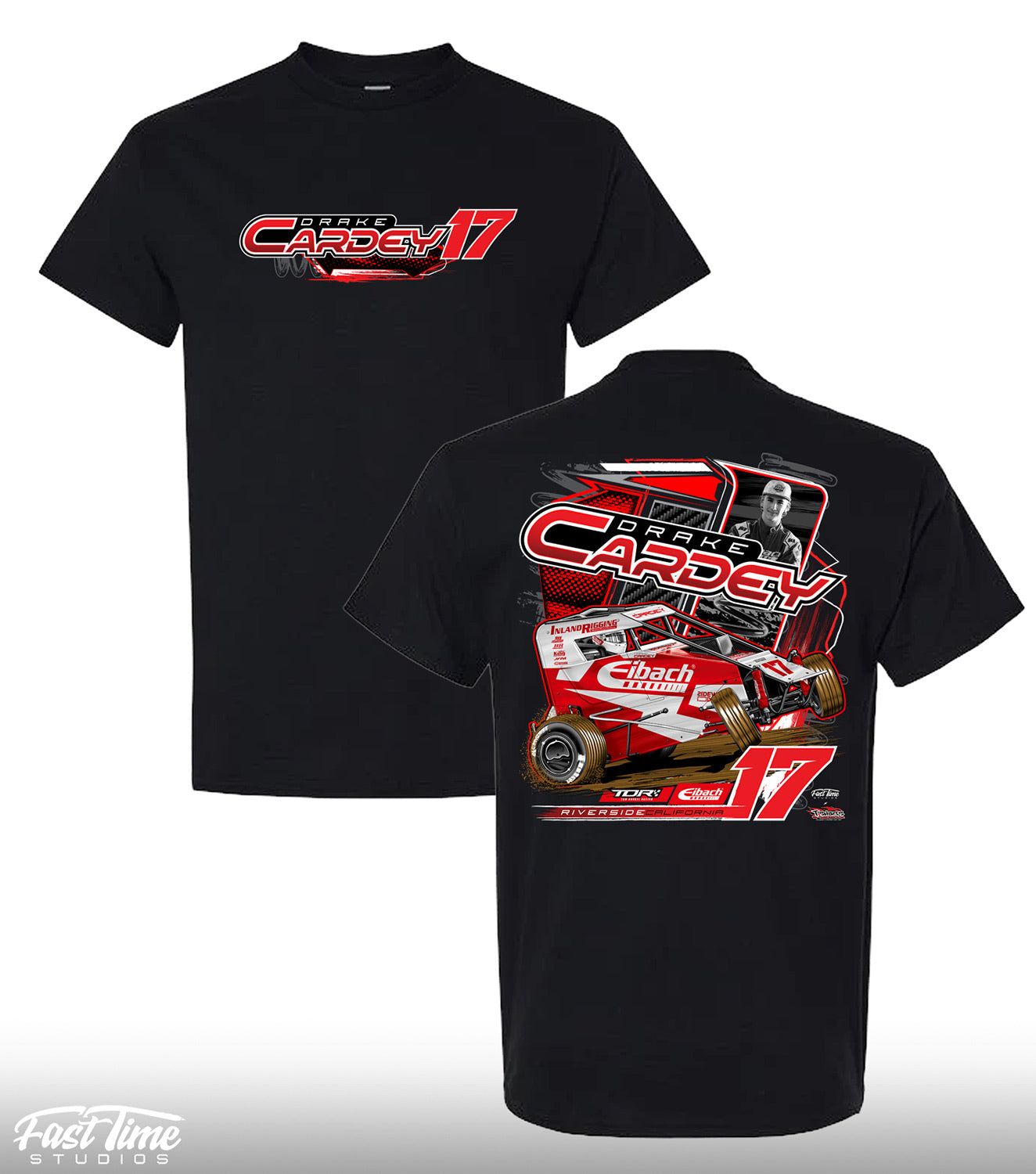 Drake Cardey Eibach Dirt Midget Black Tee-Shirt
